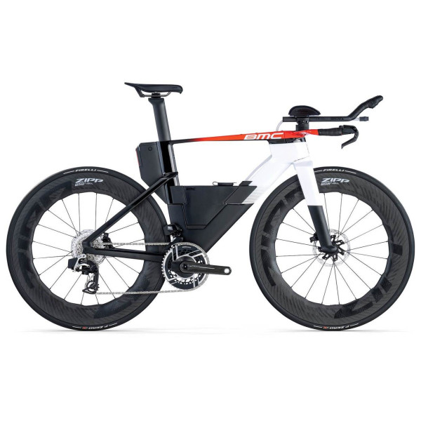 BMC Speedmachine 01 One triatlono dviratis | White - Carbon - Red