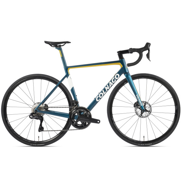 Colnago V3 plento dviratis | Shimano Ultegra R8170 Di2 | Petroleum - Yellow
