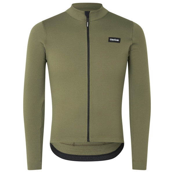 GripGrab EXPLR MerinoTech Thermal vyriški marškinėliai | Olive Green