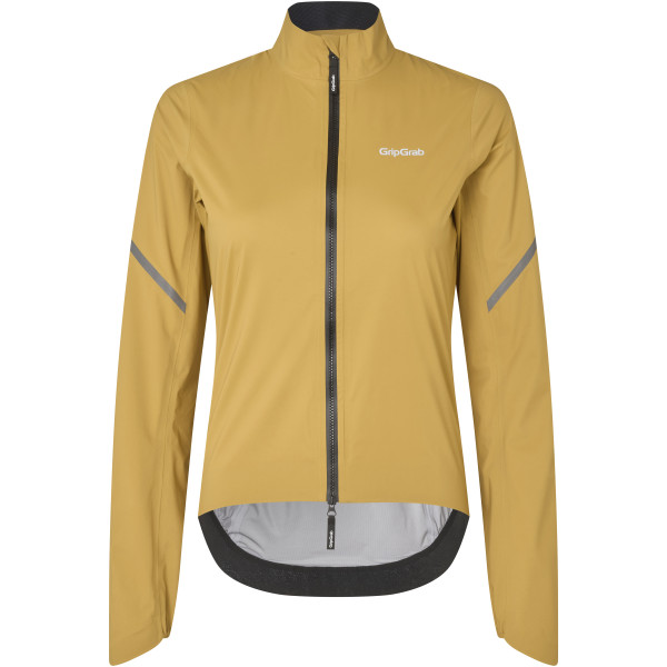 GripGrab RainMaster Waterproof Lightweight Women's Jacket | Mustard Yellow