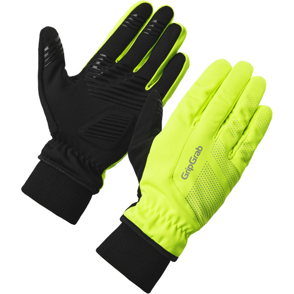 GripGrab Ride 2 Windproof Winter Gloves | Yellow Hi-Vis