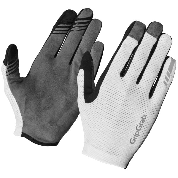 GripGrab PACR InsideGrip™ Full Finger Gloves | White