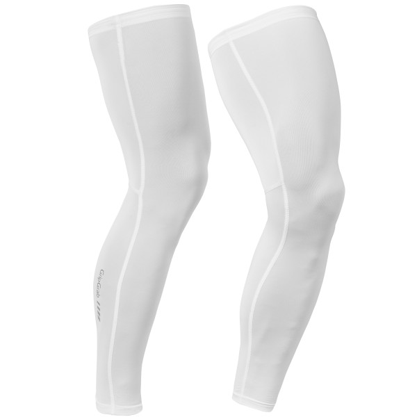 GripGrab UPF 50+ UV Protect Leg Sleeves | White