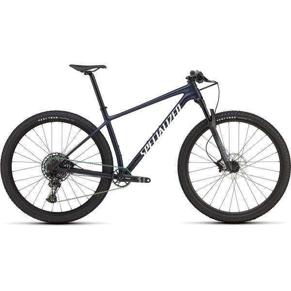 Specialized Chisel Hardtail Comp kalnų dviratis | Gloss Metallic Deep Marine - White