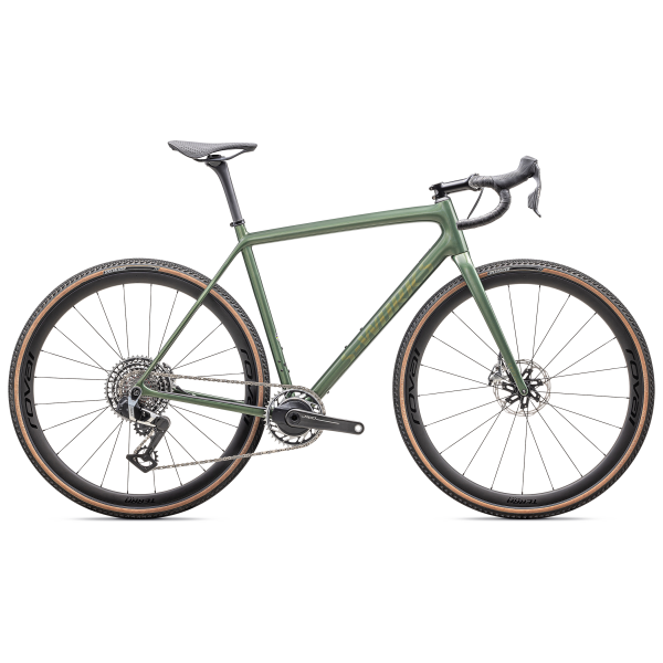 S-Works Crux Gravel Bike | Gloss Cypress Metallic - Viavi Gold