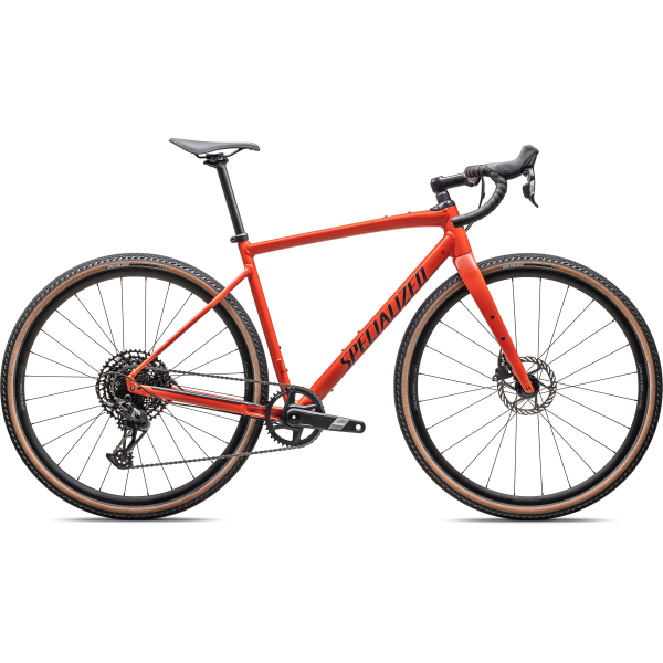 Specialized Diverge Comp E5 Gravel dviratis | Satin Deep Orange - Deep Lake