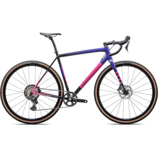 Specialized Crux Comp gravel dviratis | Purple Haze - Rebel Pink