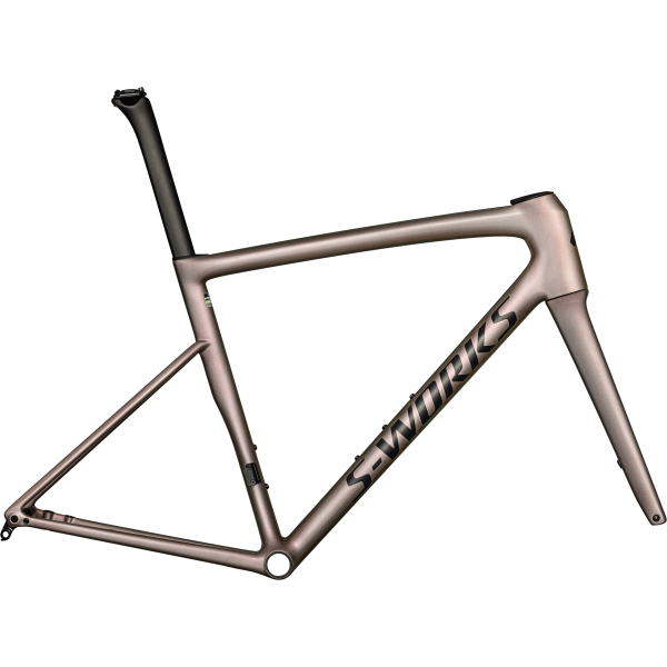 S-Works Tarmac SL8 Frameset | Viavi Red Gold Over Silver - Obsidian