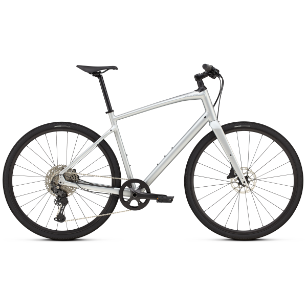 Specialized Sirrus X 4.0 fitness dviratis | Silver Dust - Cool Grey Reflective