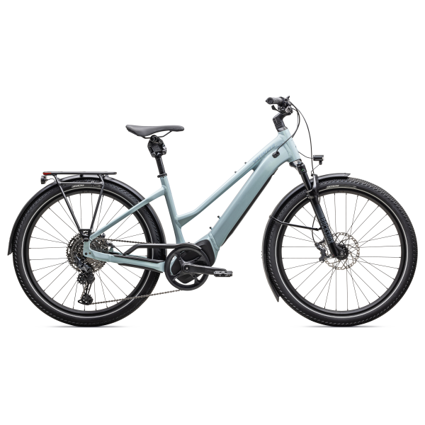 Specialized Turbo Vado 5.0 Step-Through E-Bike | Seafoam - Lapis Pearl - Glacial Metallic