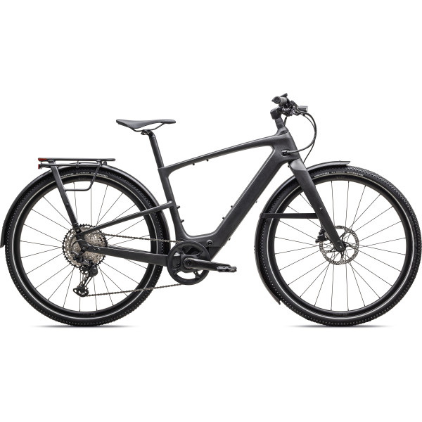 Specialized Turbo Vado SL 2 6.0 EQ Carbon E-Bike | Satin Black Micro Speckle - Obsidian Frost