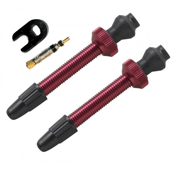 Barbieri Tubeless Valve | SV 45mm | 2 pieces | Red