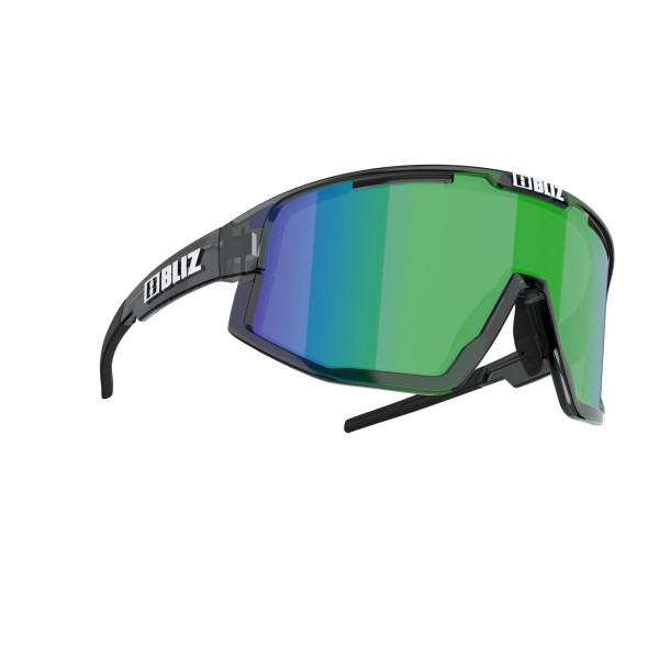 BLIZ Active Fusion Sunglasses | Crystal Black - Brown Green