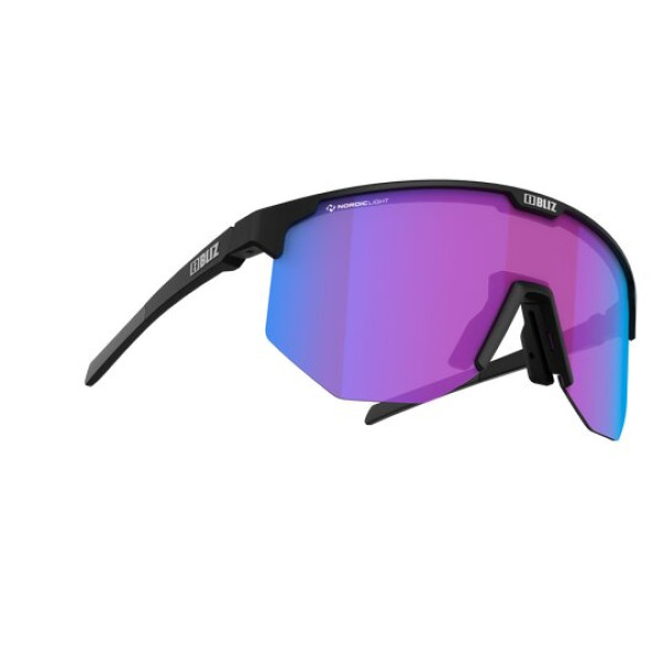 BLIZ Active Hero Small Sunglasses | Nano Optics - Nordic Light | Black - Rose Violet Blue