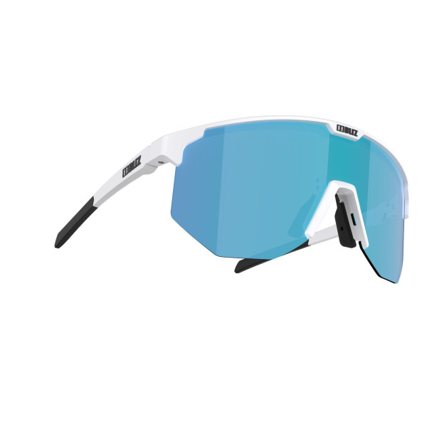 BLIZ Active Hero Small Sunglasses | White - Brown Blue