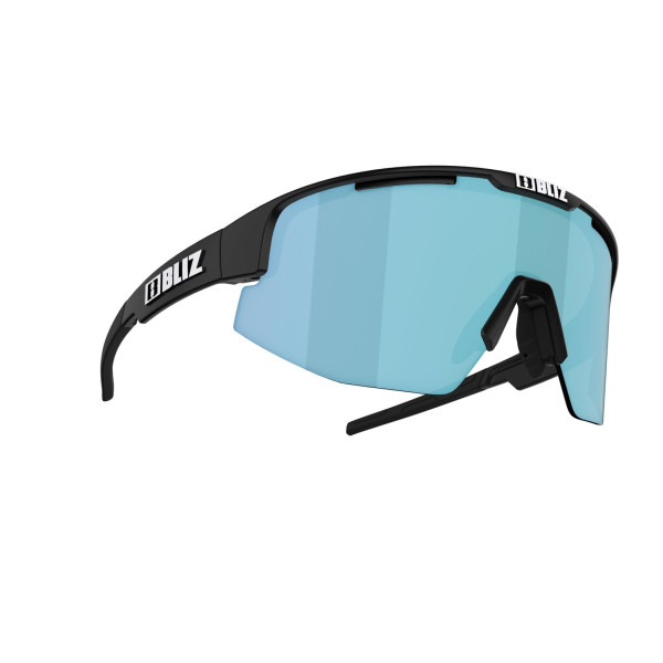 BLIZ Active Matrix Small Sunglasses | Black - Smoke Ice Blue