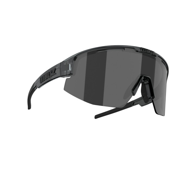 BLIZ Active Matrix Sunglasses | Crystal Black - Smoke Silver