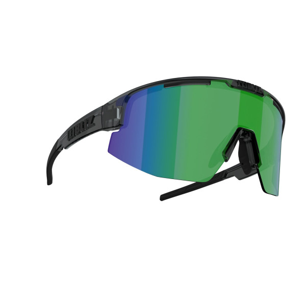 BLIZ Active Matrix Sunglasses | Crystal Black - Brown Green