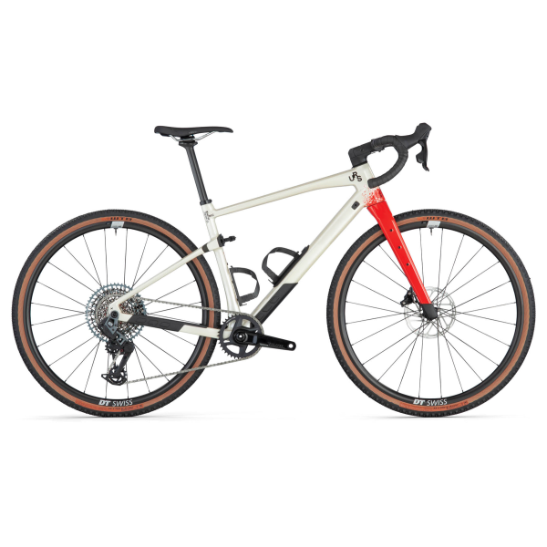 BMC UnReStricted 01 Four Gravel Bike | Pearl White - Red