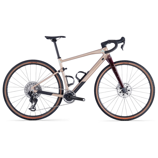 BMC UnReStricted 01 One Gravel Bike | Warm Gold - Dark Red