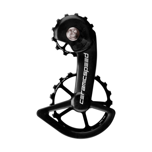 CeramicSpeed OSPW Shimano 9100/9150/8000SS/8050SS Oversized galinio perjungėjo kojelė su ratukais | Coated | Black