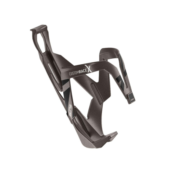 Elite Custom RaceX Bottle Cage | Titanium Metal - Black Graphic