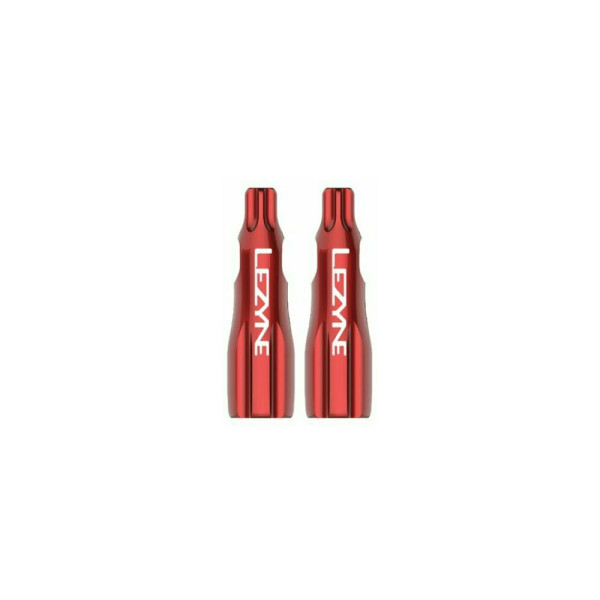 Lezyne CNC TLR Valve Caps | Red