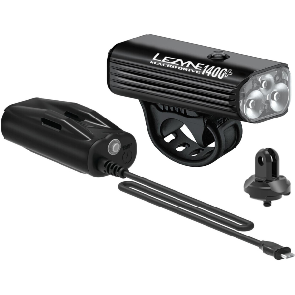 Lezyne Macro Drive 1400+ | Infinite Light Power Pack+ priekinio žibinto komplektas