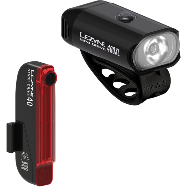 Lezyne Mini Drive 400XL / Stick+ žibintų komplektas