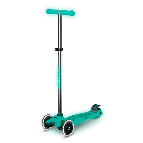 Maxi Micro Deluxe Glow LED Scooter | Jelly Green