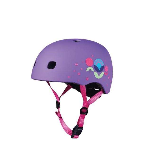 Micro Helmet | Floral Dot Purple