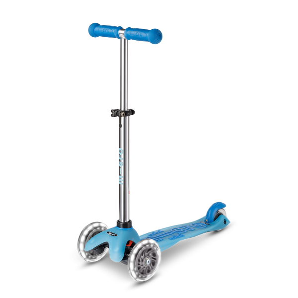 Mini Micro Deluxe Glow LED Plus Scooter | Arctic Blue