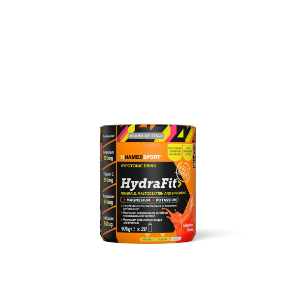 NamedSport Hydrafit elektrolitų gėrimas | 400 g | Red Orange