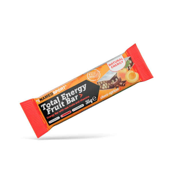 NamedSport Total Energy Fruit Choco Apricot energetinis batonėlis, 35 g 