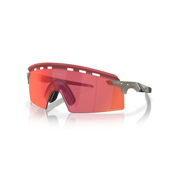 Oakley Encoder Strike Vented Sunglasses | Matte Onyx - Prizm Trail Torch