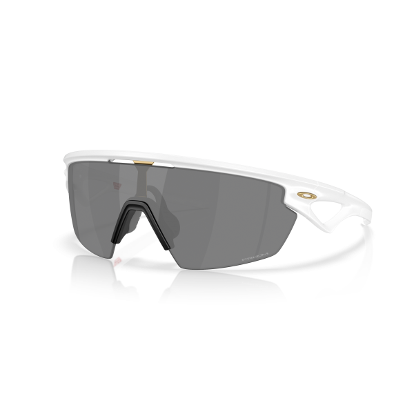 Oakley Sphaera akiniai | Matte White - Prizm Black - Gold Logo