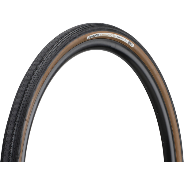 Panaracer Gravelking Semi Slick Tubeless Ready 28" sulankstoma padanga | Black - Brown