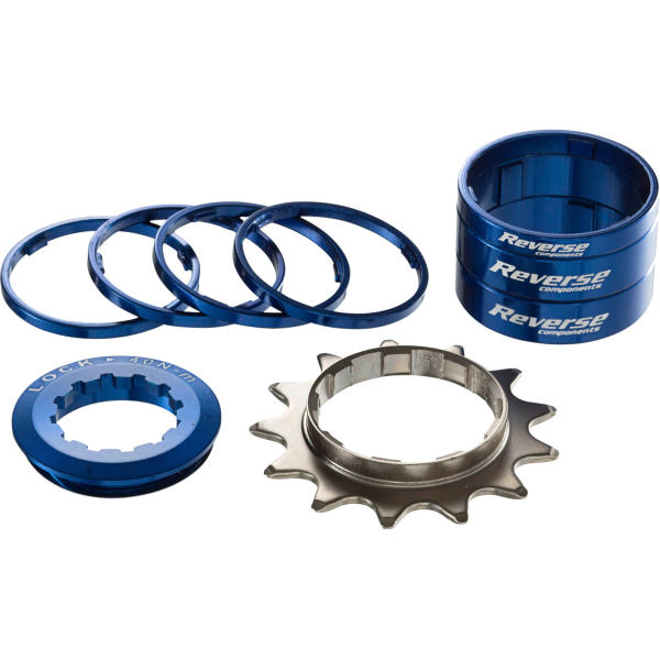 Reverse Components Single Speed konvertavimo rinkinys | Shimano HG | Blue