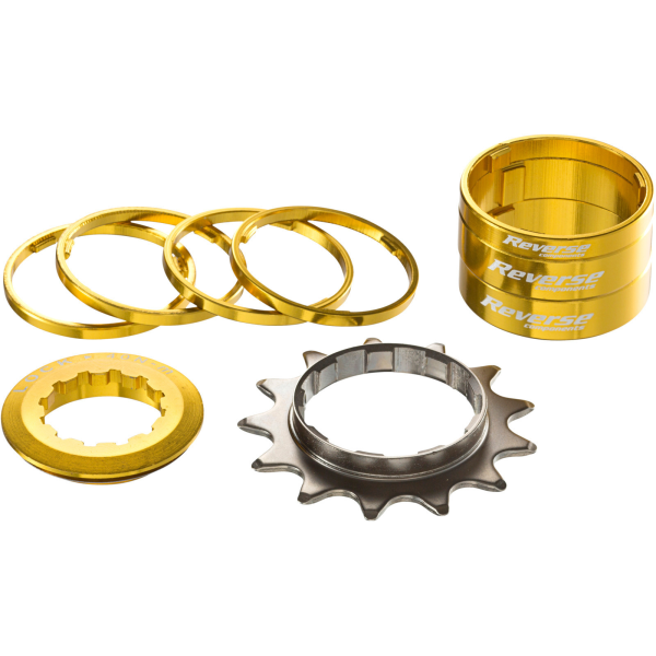 Reverse Components Single Speed konvertavimo rinkinys | Shimano HG | Gold