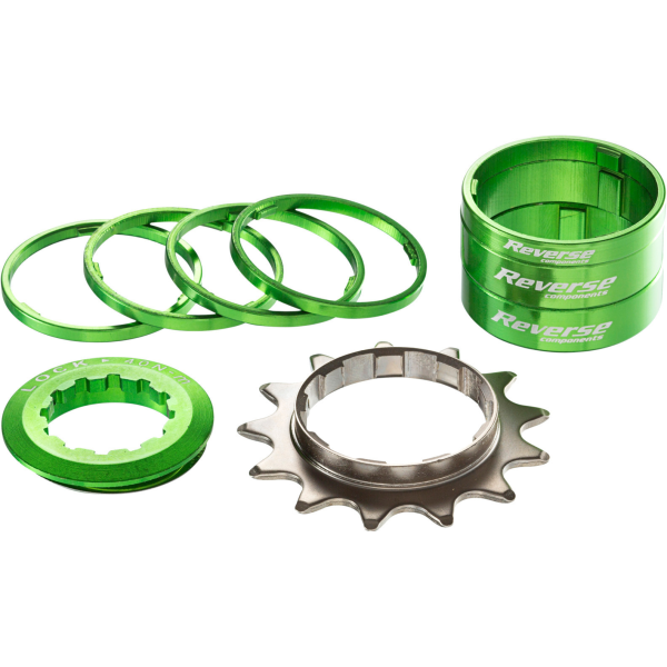 Reverse Components Single Speed konvertavimo rinkinys | Shimano HG | Green