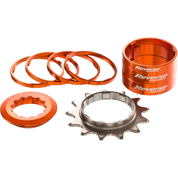 Reverse Components Single Speed konvertavimo rinkinys | Shimano HG | Orange