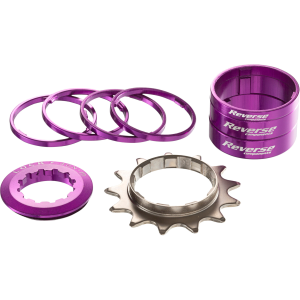 Reverse Components Single Speed konvertavimo rinkinys | Shimano HG | Purple