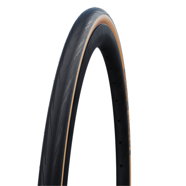 Schwalbe Lugano II Active K-Guard 28" Silica Wire Tire | Classic Stripes