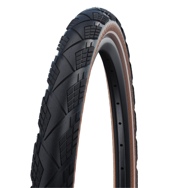 Schwalbe Marathon Efficiency Evo Super Race V-Guard 28" Addix Race Folding Tire | Transparent Reflex