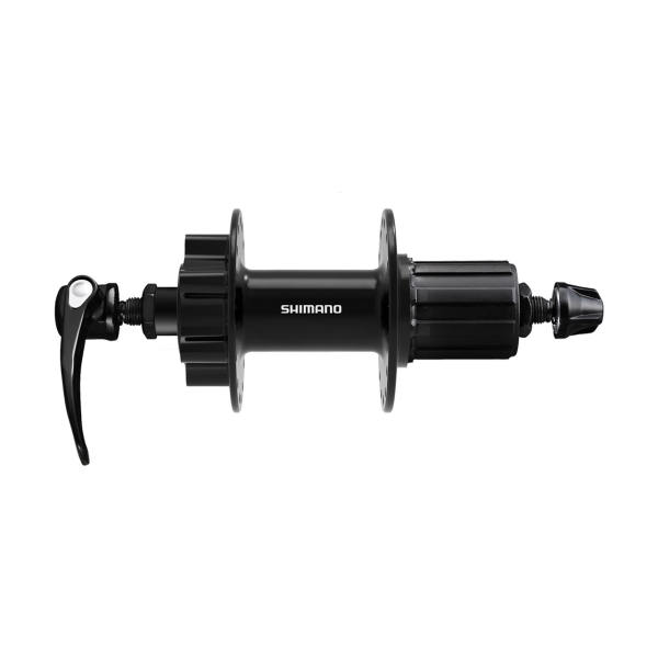 Shimano Deore FH-QB400-HM galinio rato stebulė | 6-Bolt | QR 9x135 mm | 8/9/10/11-speed