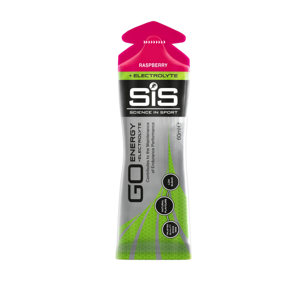 SIS Go Energy + Electrolyte Energy Gel | 60ml | Raspberry