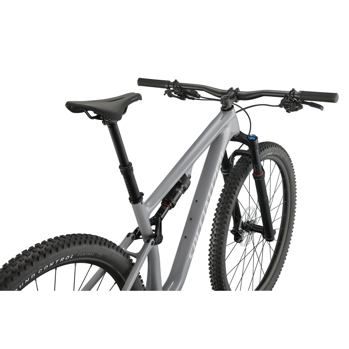 grey mountain bike