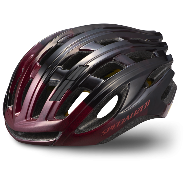 Specialized Propero III Helmet | Gloss Maroon - Gloss Black