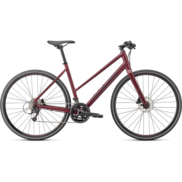 Specialized Sirrus 3.0 Step-Through fitness dviratis | Satin Maroon