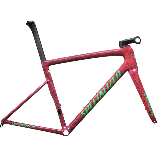 Specialized Tarmac SL8 rėmas | Gloss Carbon - Metallic Vivid Pink Strada